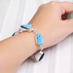 Load image into Gallery viewer, Blue Apatite Raw Bracelet