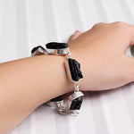 Load image into Gallery viewer, Black Tourmaline Raw Bracelet