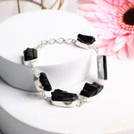 Load image into Gallery viewer, Black Tourmaline Raw Bracelet