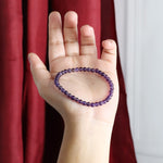 Load image into Gallery viewer, Amethyst Round Beads Bracelet