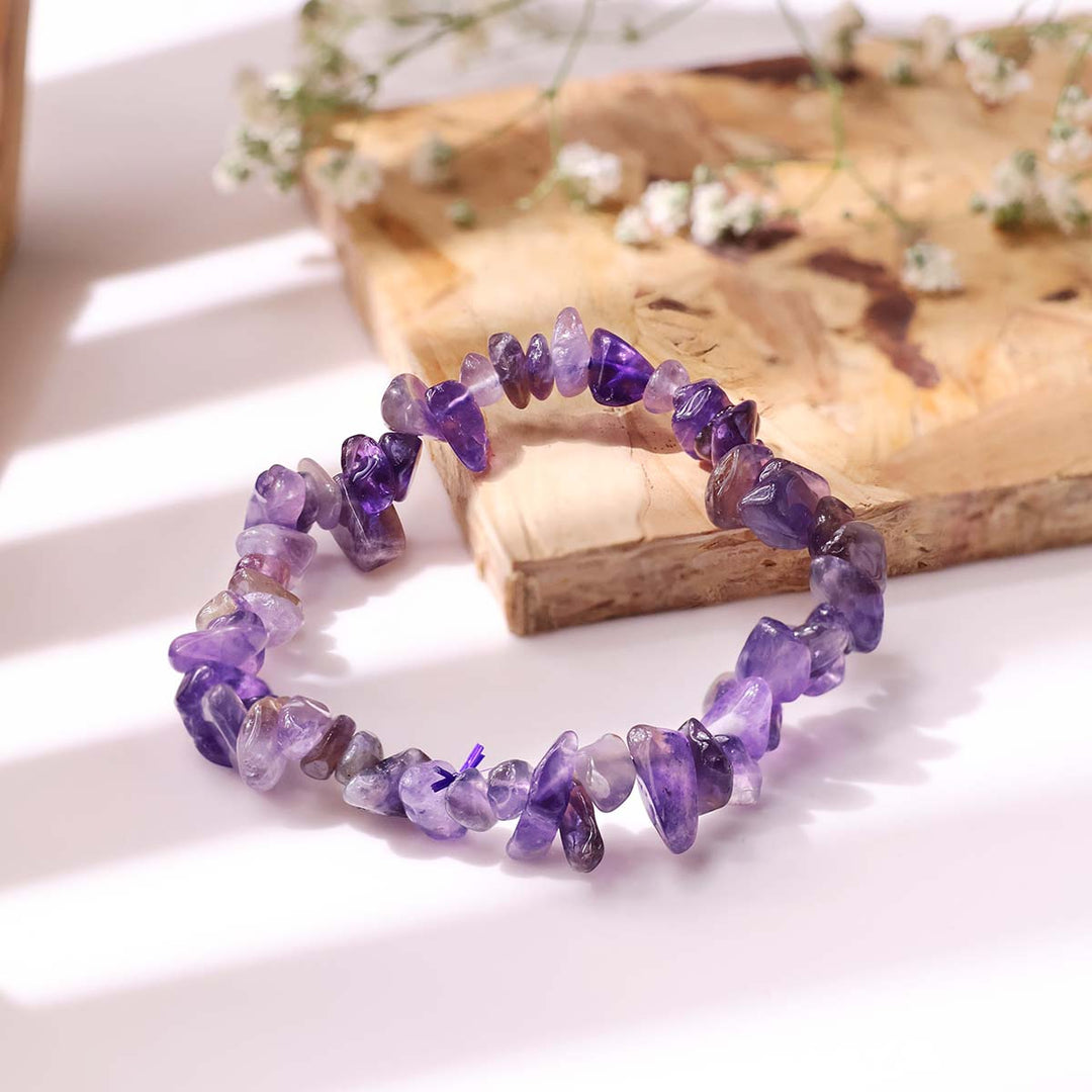 Amethyst Chips Bracelet