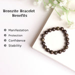 Load image into Gallery viewer, Bronzite Round Beads Bracelet