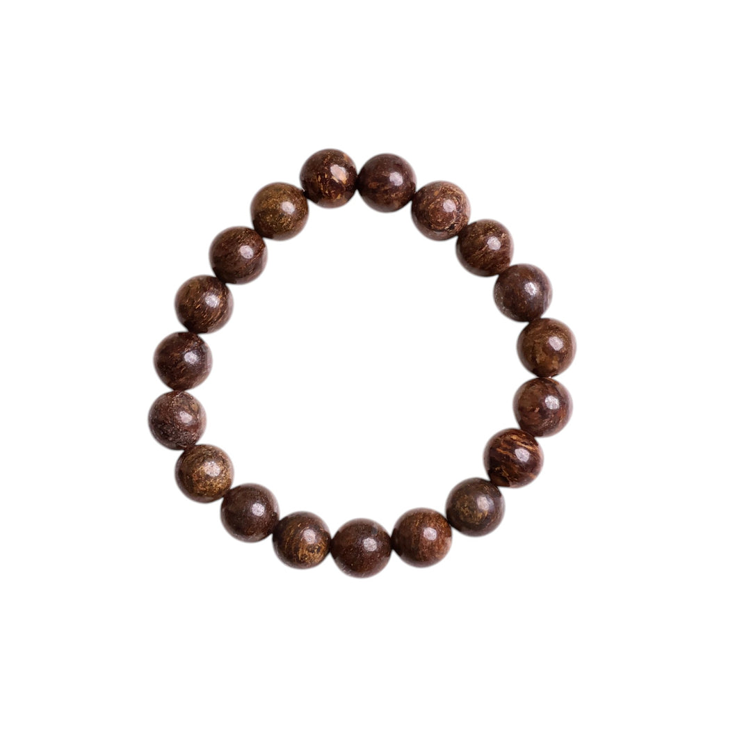 Bronzite Round Beads Bracelet