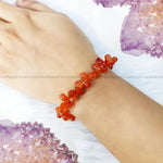 Load image into Gallery viewer, Red Carnelian Tear Drop Beads Bracelet