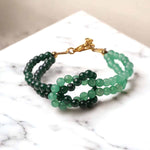 Load image into Gallery viewer, Green Jade & Green Aventurine Knot Bracelet 4mm