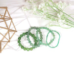 Load image into Gallery viewer, Green Aventurine Round Beads Bracelet