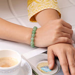 Load image into Gallery viewer, Green Aventurine Round Beads Bracelet
