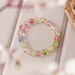 Load image into Gallery viewer, Multi Topaz Box Faceted Bracelet (Synthetic)