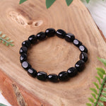 Load image into Gallery viewer, Black Obsidian Small Tumble Bracelet