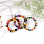 Load image into Gallery viewer, Om Mani Padme Hum Round Beads Bracelet