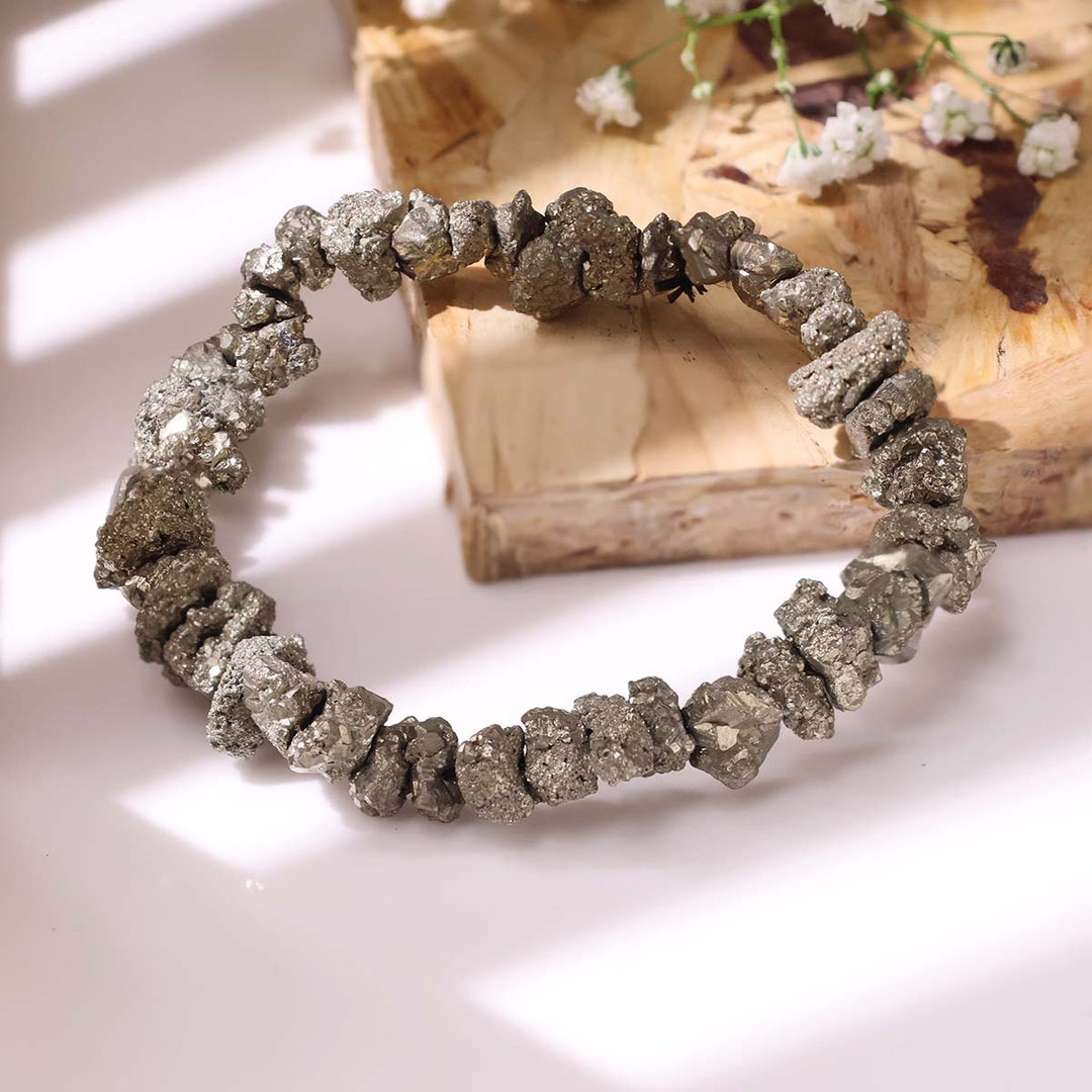 Pyrite Cluster Bracelet