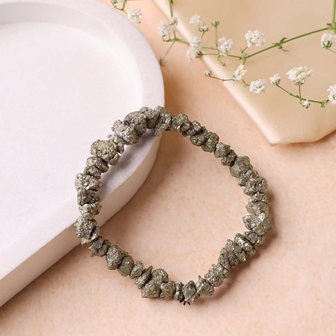 Pyrite Cluster Bracelet