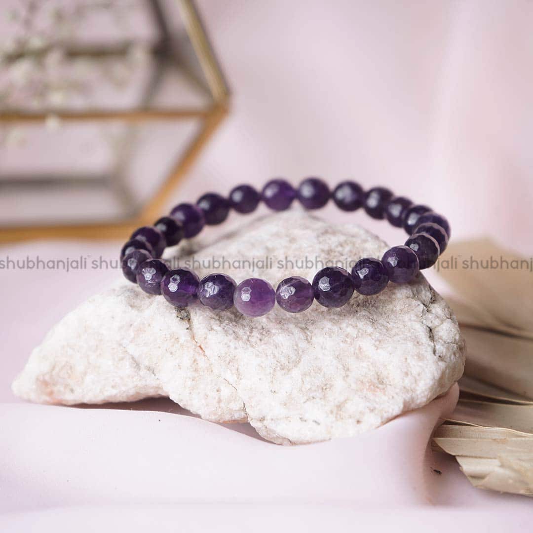Amethyst Faceted Bracelet