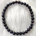 Load image into Gallery viewer, Blue Goldstone Bracelet ( Man-Made )