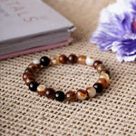 Load image into Gallery viewer, Brown Sulemani Hakik Round Beads Bracelet