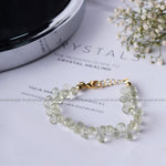 Load image into Gallery viewer, Green Amethyst Tear Drop Beads Bracelet