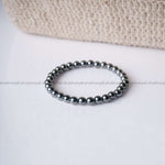 Load image into Gallery viewer, Hematite Round Beads Bracelet