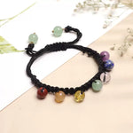 Load image into Gallery viewer, Knot Thread Bracelet for 7 Chakra Intention