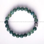 Load image into Gallery viewer, Moss Agate Buddha Bracelet