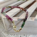 Load image into Gallery viewer, Multi Tourmaline Bati Beads Bracelet