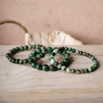 Load image into Gallery viewer, Emerald Round Beads Bracelet