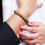 Load image into Gallery viewer, Peridot Bracelet In Round Beads