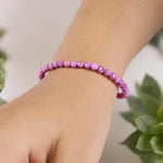 Load image into Gallery viewer, Phosphosiderite Bracelet In 4mm Faceted Beads