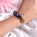 Load image into Gallery viewer, Protection Bracelet In Raw Stone, Evil Eye Protection