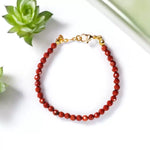 Load image into Gallery viewer, Red Jasper Bracelet In 4mm Faceted Beads