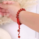 Load image into Gallery viewer, Red Jasper Thread Bracelet 8mm