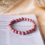 Load image into Gallery viewer, Rhodochrosite Round Beads Bracelet