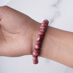 Load image into Gallery viewer, Thulite Faceted Bati Beads Bracelet