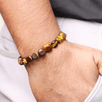 Load image into Gallery viewer, Tiger Eye Small Tumble Bracelet