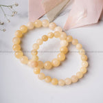 Load image into Gallery viewer, Yellow Calcite Round Beads Bracelet