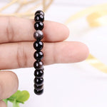 Load image into Gallery viewer, Silver Sheen Obsidian Bracelet