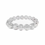 Load image into Gallery viewer, Crystal Clear Quartz Faceted Stone Bracelet-10mm