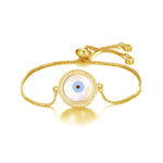 Load image into Gallery viewer, Evil Eye Gold Bracelet