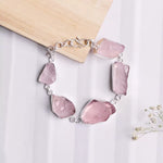 Load image into Gallery viewer, Rose Quartz Raw Bracelet
