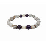 Load image into Gallery viewer, Amethyst Vaijayanti Bracelet 7mm
