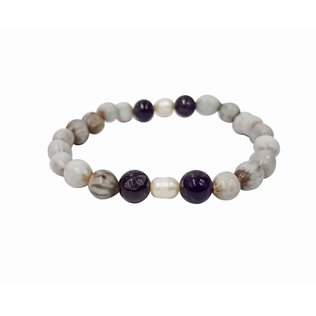 Amethyst Vaijayanti Bracelet 7mm