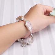 Clear Quartz Raw Bracelet