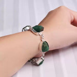 Load image into Gallery viewer, Green Jade Raw Bracelet
