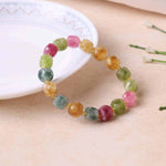 Load image into Gallery viewer, Multi Tourmaline Box Faceted Bracelet (Dyed)
