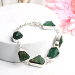 Load image into Gallery viewer, Green Jade Raw Bracelet
