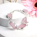 Load image into Gallery viewer, Rose Quartz Raw Bracelet
