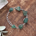 Load image into Gallery viewer, Green Jade Raw Bracelet
