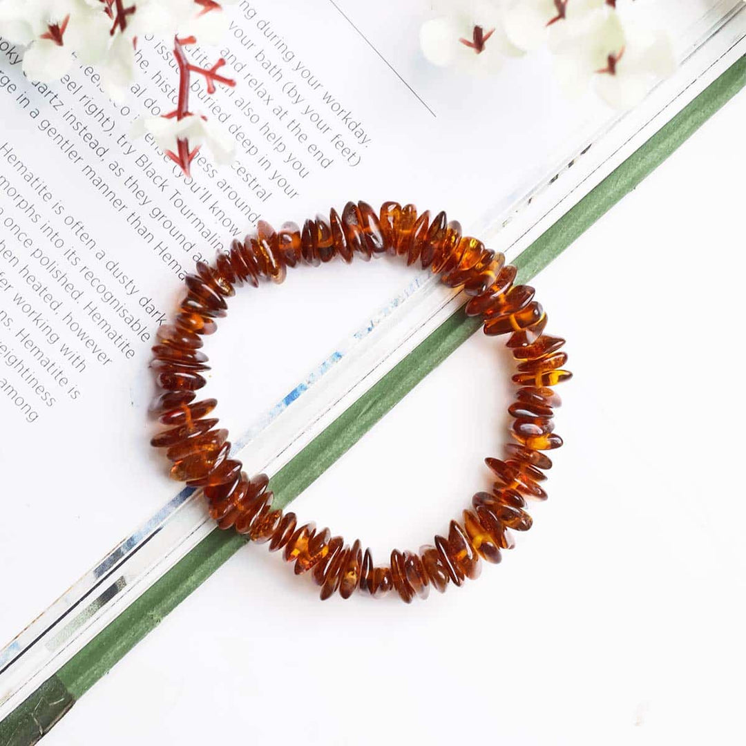 Amber Chips Stone Bracelet