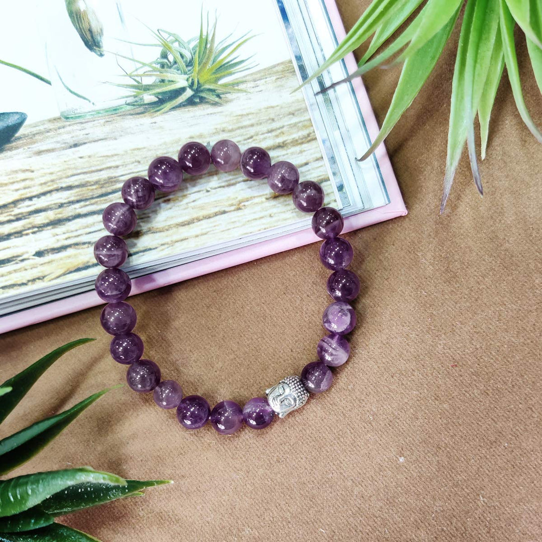 Amethyst Buddha Bracelet