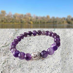 Load image into Gallery viewer, Amethyst Buddha Bracelet
