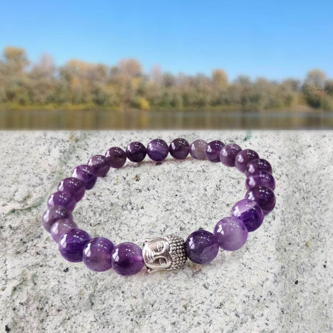 Amethyst Buddha Bracelet